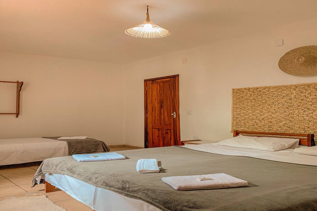 Laptop workspace, WiFi (free), individually decorated, bed sheets