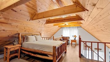 2 makuuhuonetta, silitysrauta/-lauta, vauvan matkasänky, ilmainen Wi-Fi