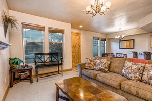 TV, fireplace, DVD player