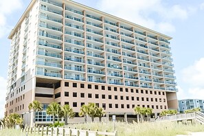Exterior - 12th-floor oceanfront beauty with beach access, hot tub & pool on-site (North Myrtle Beach)