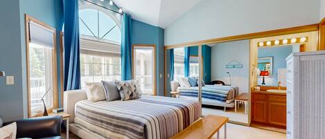 2 bedrooms, iron/ironing board, Internet, bed sheets