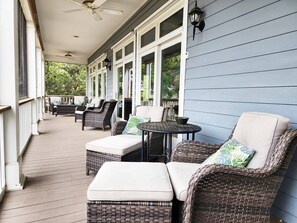 Terrace/patio - Sandy Sunsets - Pool Table, Swimming Pool, Marsh View (Pawleys Island)