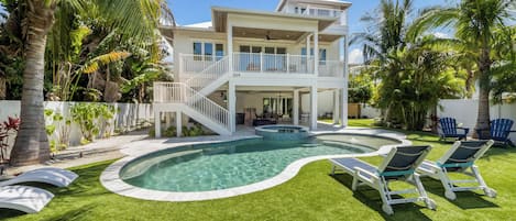 A heated pool