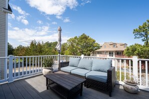 Terrace/patio - Pet friendly home bay block in Broadkill Beach! 11 California (Milton)