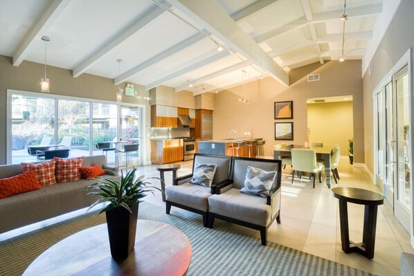 TV, stereo - Mod Mountain View 1BR w/ Pool, Gym, nr. Facebook & Apple by Blueground (Mountain View)