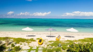 Sun-loungers, beach towels