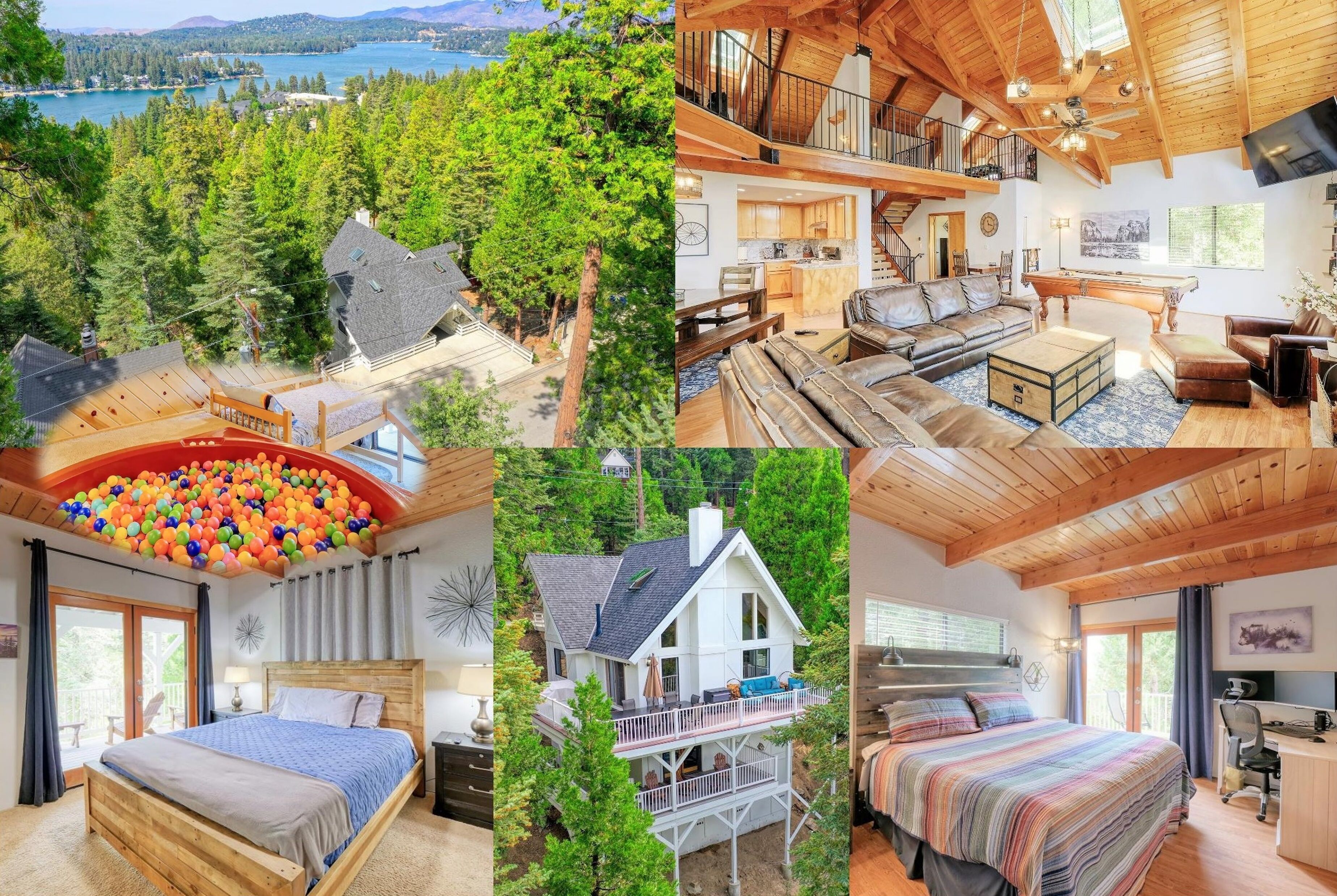 Kids' Paradise with a Lakeview! Ball Pit, 2 Lofts, 5 bd, 3 ba, Up to 12 Guests