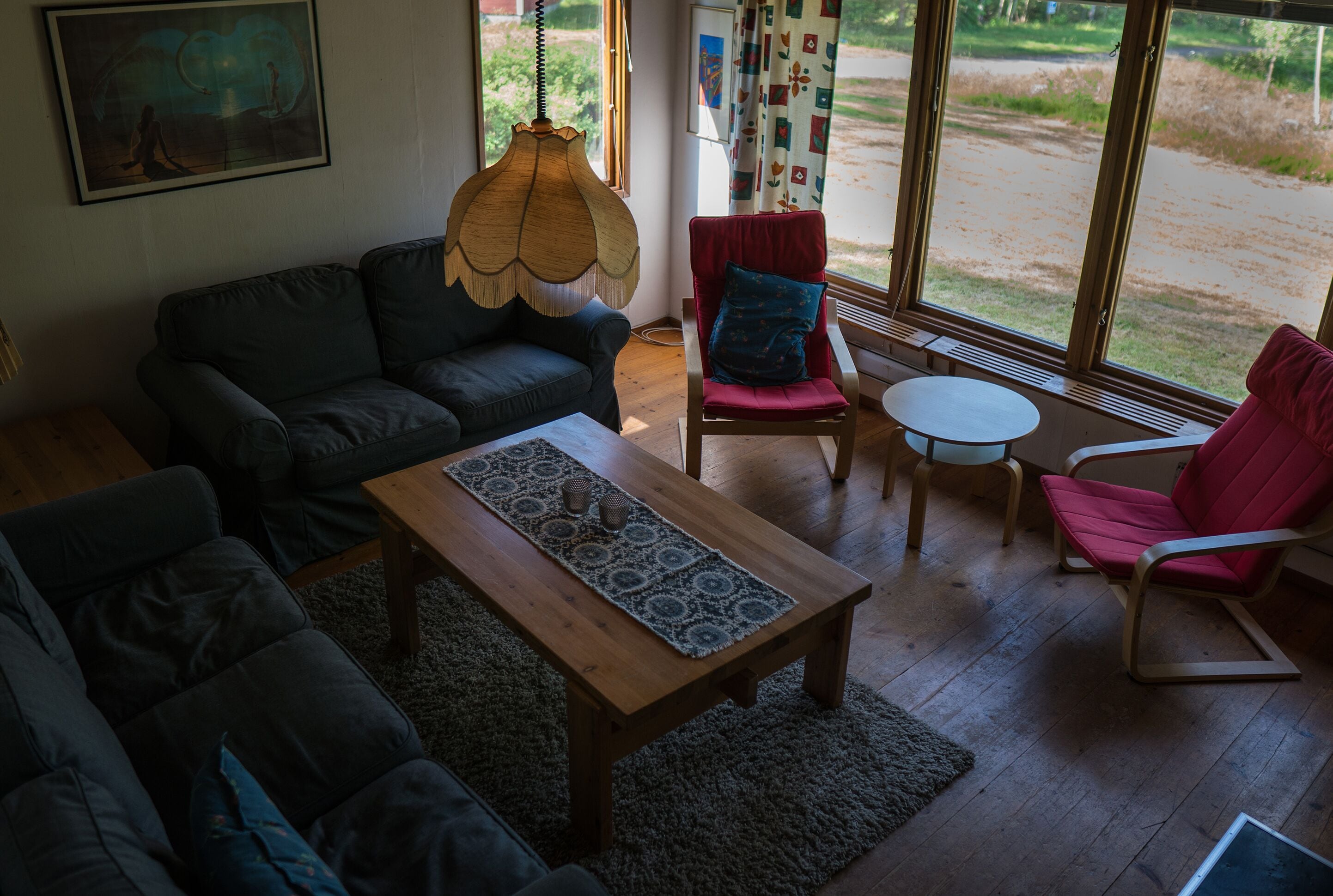 家庭小屋, 3 間臥室, 壁爐, 花園景觀 | 起居區