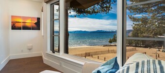 Stunning Unobstructed Tahoe Views | HOA Beach | Steps to Shops, Dining & Kings Beach