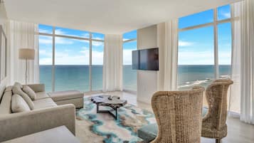 Televisi LCD 55-inci dengan saluran TV digital dan TV