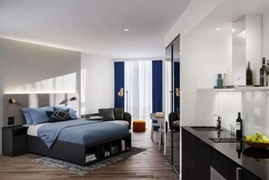 Laptop workspace, blackout drapes, iron/ironing board, free WiFi - Scape Living at Aurora (Melbourne)