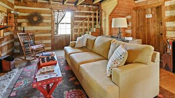 Cabin, 1 Bedroom | Living area | Smart TV, streaming services