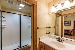 Ferienhütte, 1 Schlafzimmer | Badezimmer | Handtücher, Shampoo