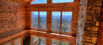 Sky High in West Jefferson, NC: Spacious 4BR cabin for 10 with stunning mountain views.