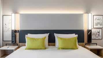 Biancheria da letto di alta qualità, minibar, cassaforte in camera