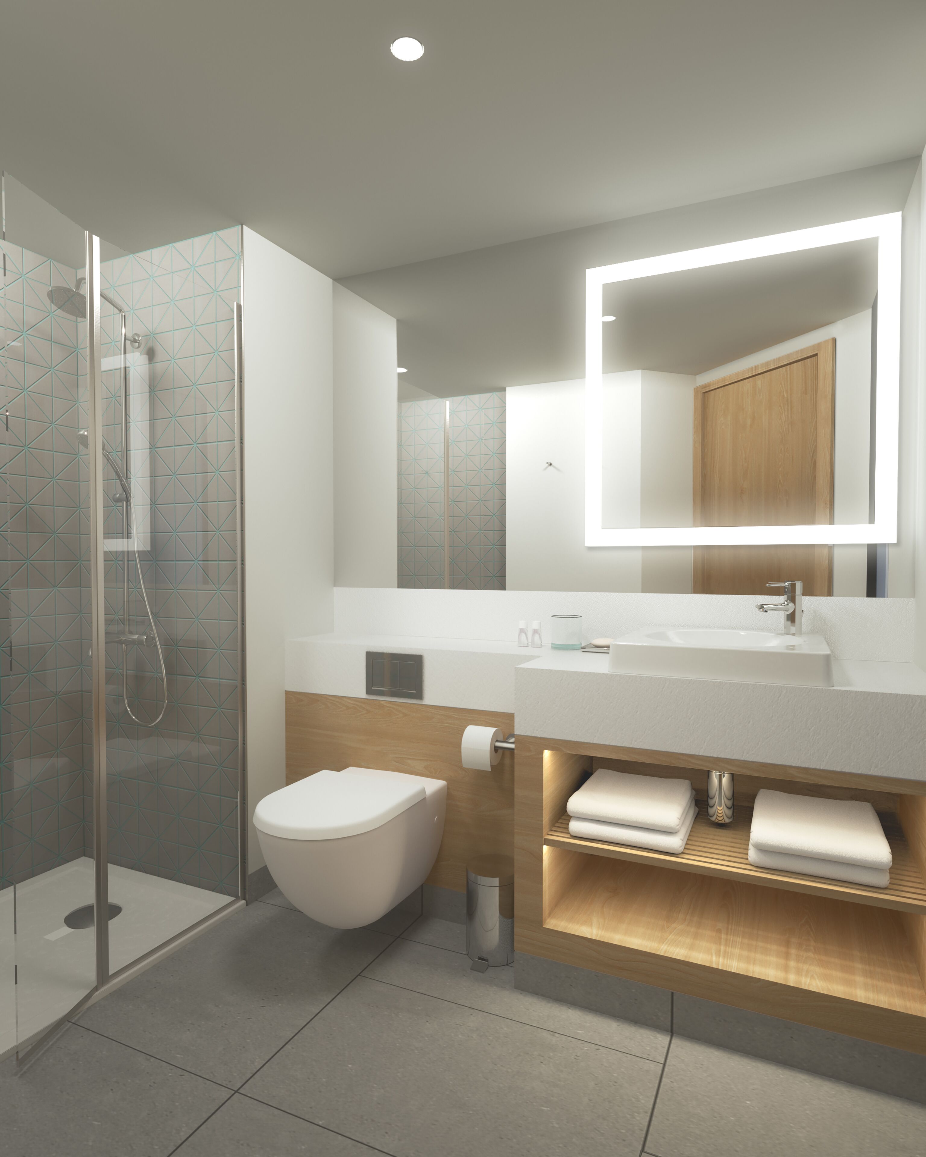 deluxe room, 2 single beds | bathroom | shower, free toiletries, hair dryer, towels