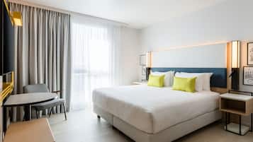 Premium bedding, minibar, in-room safe, desk