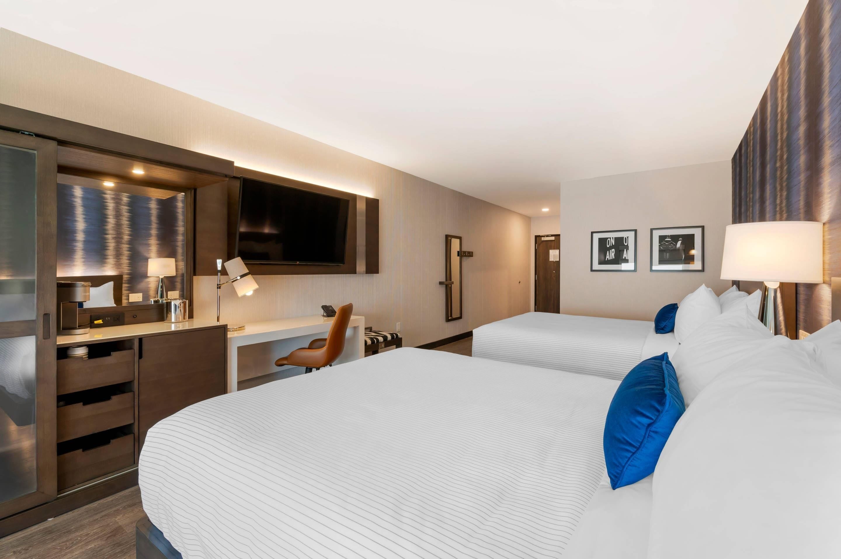 Chambre, 2 grands lits, accessible aux personnes à mobilité réduite, non-fumeur