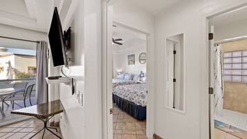 2 bedrooms, in-room safe, iron/ironing board, travel crib