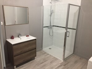 Shower, hair dryer