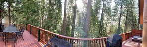 Outdoor dining - Cozy Cabin in the Woods (Arnold)