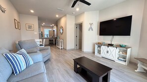 TV, DVD player, offices