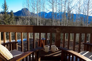 Outdoor dining - Ski  Purgatory 2 Miles from Rustic Renovated Condo with Mountain Views (Durango)
