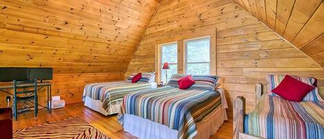 4 bedrooms, iron/ironing board, free WiFi, bed sheets