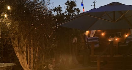 The Famous Zen Den one block from the water