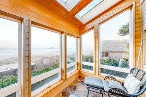 Interior - Dog-friendly home with ocean views, high-speed WiFi, and wood-burning fireplace (Bandon)