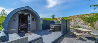 The Shearing Shed -  Modern Glamping Pod for two, with underfloor heating