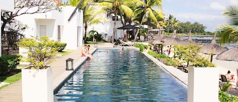 Indoor pool, outdoor pool