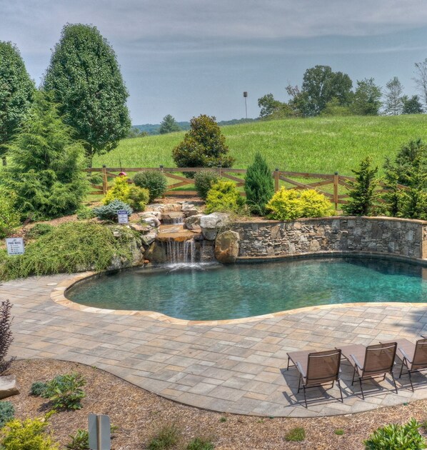 A heated pool