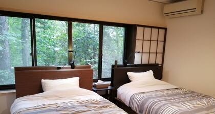 It is a private inn nestled in the woods Please f / Azumino Nagano
