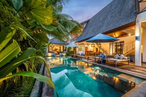 Pool - Splendid Private Villa, 4 BR, Canggu With Staff (Canggu)