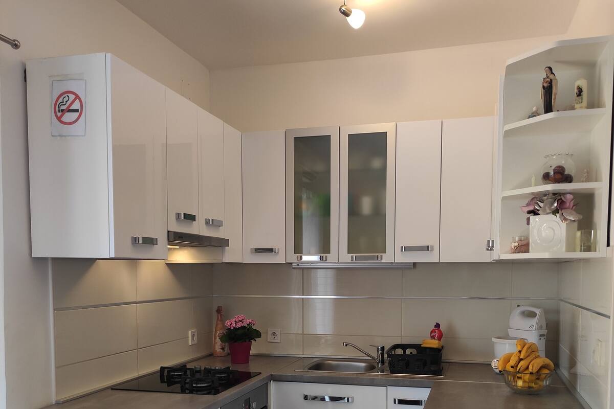 Leilighet (Two Bedroom Apartment with Terrace an) | Eget kjøkken | Kjøleskap