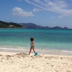 Am Strand, Liegestühle, Strandtücher