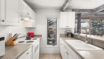 Condo, 2 Bedrooms | Private kitchen | Fridge, oven, coffee/tea maker, toaster