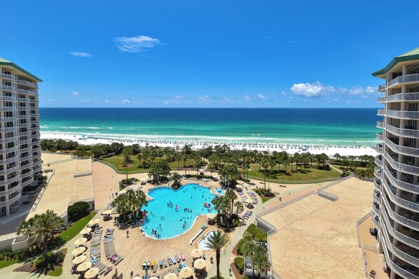 Indoor pool, a heated pool - Gulf Front 3 bedroom condo at Silver Shells Beach Resort in Central Destin! 🐚 (Destin)