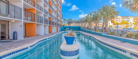 Indoor pool, a heated pool