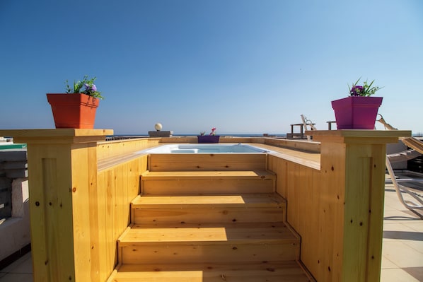 Apartment, 1 Bedroom, Smoking, Balcony | Outdoor spa tub - Luxury Apartment up to 3 Persons - Feel Home Away From Home (Dahab)