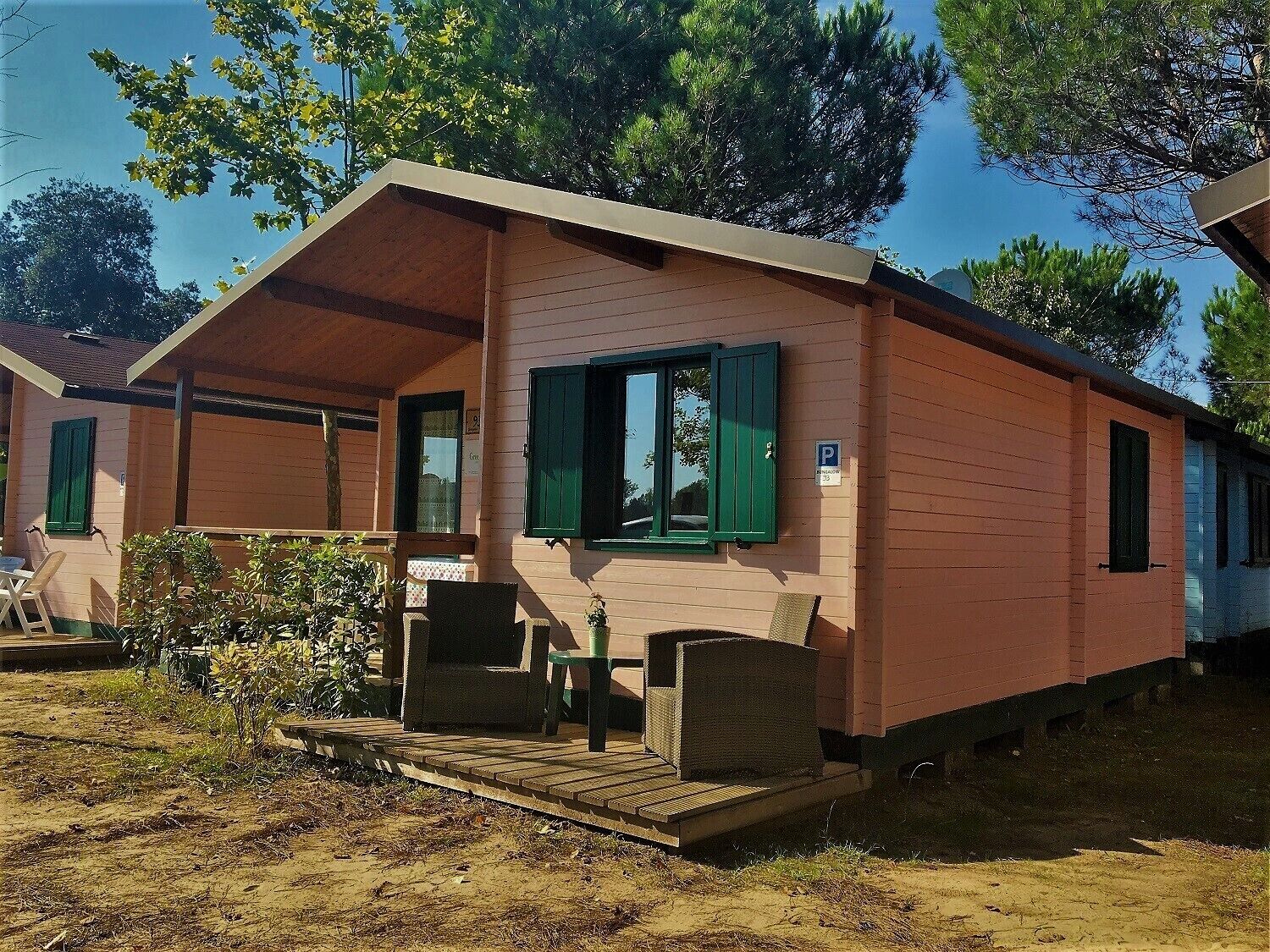 Bungalow, 2 Schlafzimmer, Raucher, Balkon | Aussenbereich