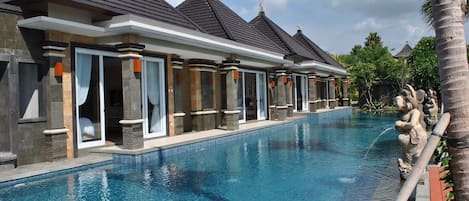 Room, 1 Bedroom, Accessible, Balcony | Pool