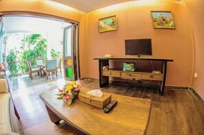 Appartement, 2 chambres, fumeur | Aire de séjour