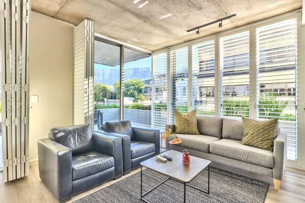 Apartment, 2 Bedrooms, Balcony, City View | Living room - Luxury 2 Bedroom With Balcony (Cape Town)