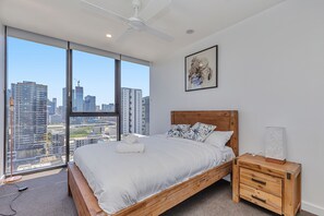 城市公寓 | 1 多间卧室、熨斗/熨衣板、免费 WiFi、床单