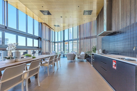 Sala de estar en el lobby