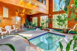 Indoor pool, a heated pool