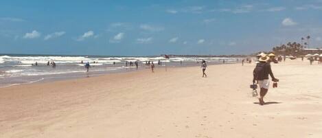 En la playa