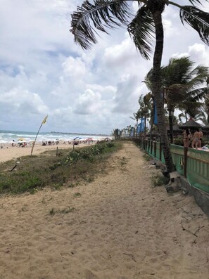 On the beach
